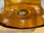 Mid-Century Blenko Wayne Husted Amber Freeform “Amoeba” Art Glass Bowl Sandblasted Makers Mark For Sale - Image 11 of 12