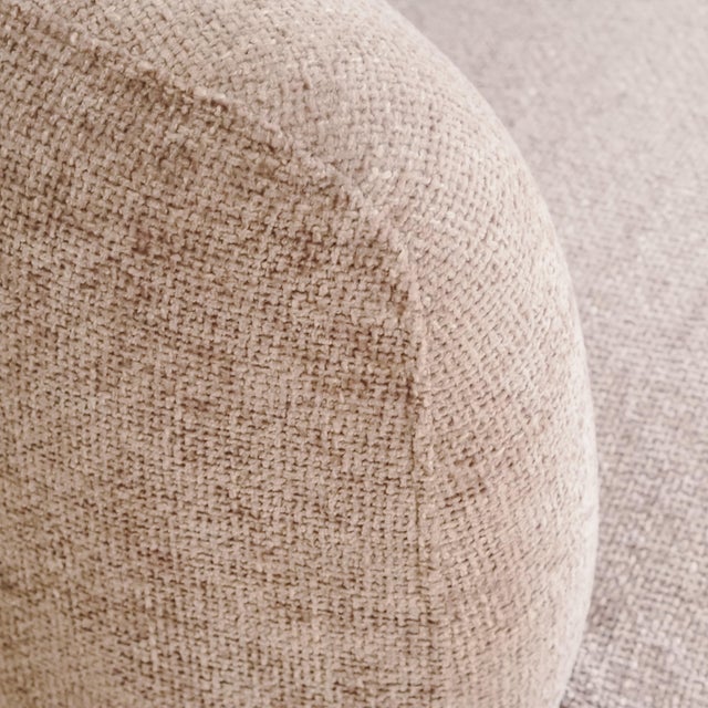 Lounge Chair with Woven Fabric Cover For Sale - Image 4 of 8