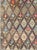 Measures: 4'10 x 8'6 Antique American Hooked Rug with Diamond Patchwork Floral Design Antique American Hooked Rug with...