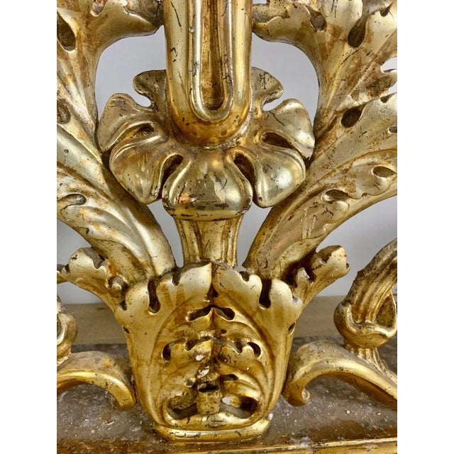 Pair of 19th Century Italian Giltwood Candleholders | Chairish