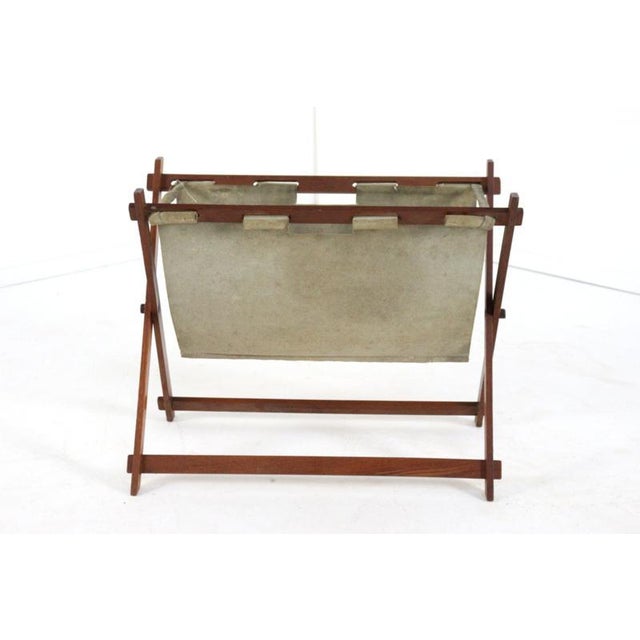 Vintage Folding Magazine Rack For Sale - Image 11 of 14