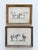 A striking framed set of two original antique horse etchings by Georg Philipp Rugendas the Elder (1666 to 1742). The...