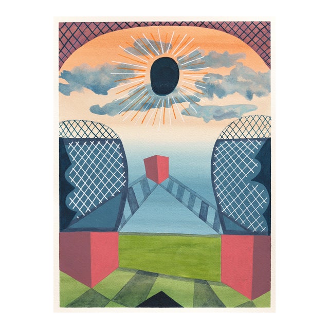 Untitled (Ppr443) - Colorful Surrealist Abstract Mixed Media Original Artwork by Max Manning For Sale