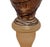 Vintage 14” Italian Frosted Amber Art Glass Trumpet Vase - Art Nouveau Style For Sale - Image 4 of 12