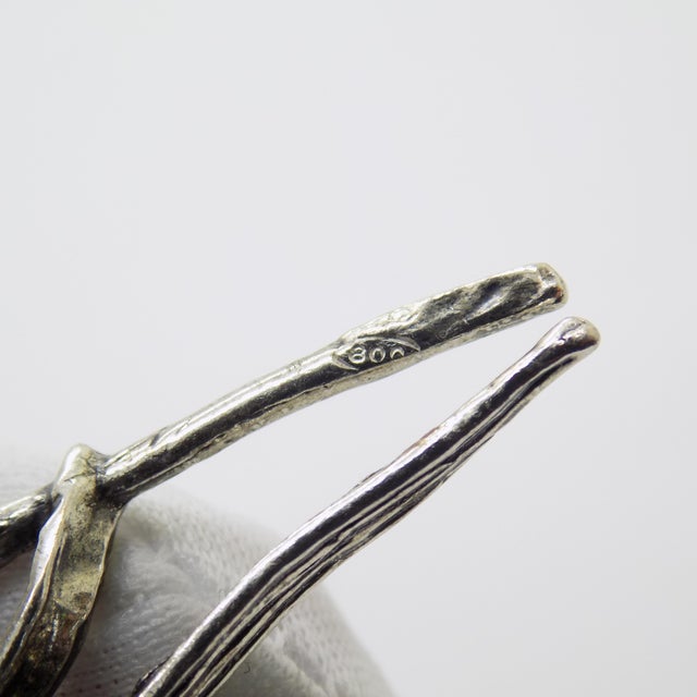 Silver Vintage Italian Handmade Genuine Silver Ear of Wheat Figurine, 1970s For Sale - Image 8 of 12