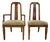 Vintage Mid Century Modern or Regency / Neoclassical Style Dining Chairs - Pair For Sale
