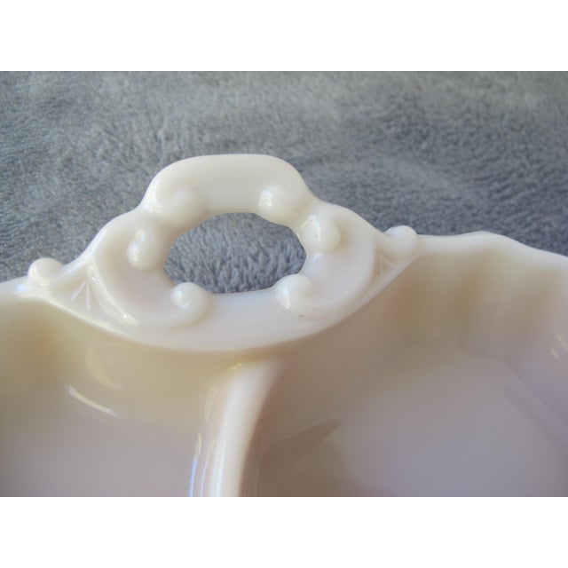 1930s Milky Pink Glass Relish/Candy Dish, 3-Chambers For Sale In Cincinnati - Image 6 of 7