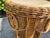 Late 20th Century Vintage Sculptural Rattan Side Table With Tessellated Travertine Inlay For Sale - Image 5 of 15