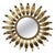 Gold Spanish Solar Crown Sunburst Fixture Gilt Paint Metal , 1960 For Sale - Image 8 of 8