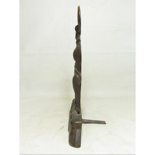 Metal Antique Brass Warwick Bear Doorstop For Sale - Image 7 of 12