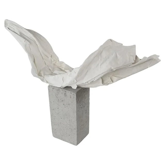 White Fold I Sculpture by Dora Stanczel For Sale - Image 8 of 8