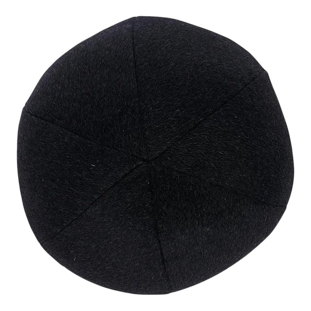 Schumacher Dixon Mohair Sphere 12" Pillow in Carbon For Sale