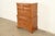 American Ethan Allen Early American Solid Maple Chest-on-Chest Seven-Drawer Highboy Dresser For Sale - Image 3 of 17