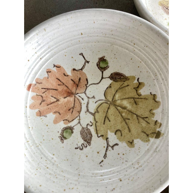 Circa 1959 Metlox PoppyTrail Woodland Gold Stoneware Coupe Bowls – Set of 7 For Sale - Image 11 of 18