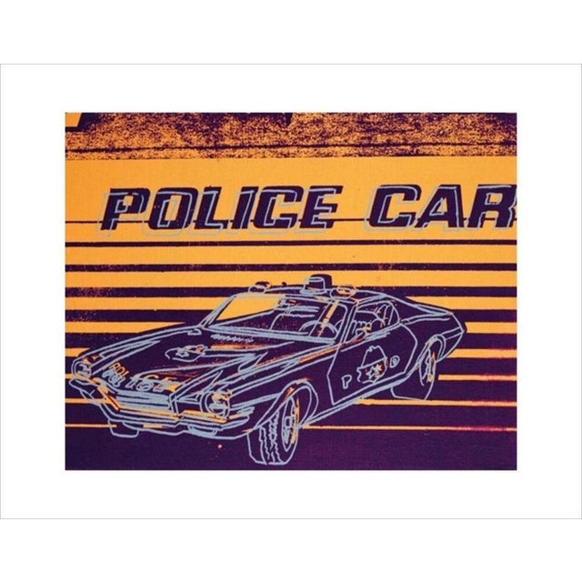 Andy Warhol, Police Car, 1983 250gsm coated graphic paper Image size 22 × 28 cm (8.66 x 11.02 in) Paper size 28 × 36 cm (...