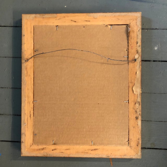 Expressionism Vintage Original Female Portrait Watercolor Painting For Sale - Image 3 of 4