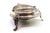 Silver Butter Dish with Glass Core, Fluted Lid, Shell Application and Feet For Sale - Image 5 of 10