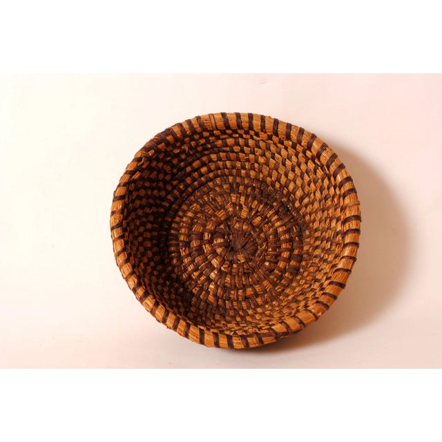 Textile Primitive Straw Basket, Early 20th Century For Sale - Image 7 of 10