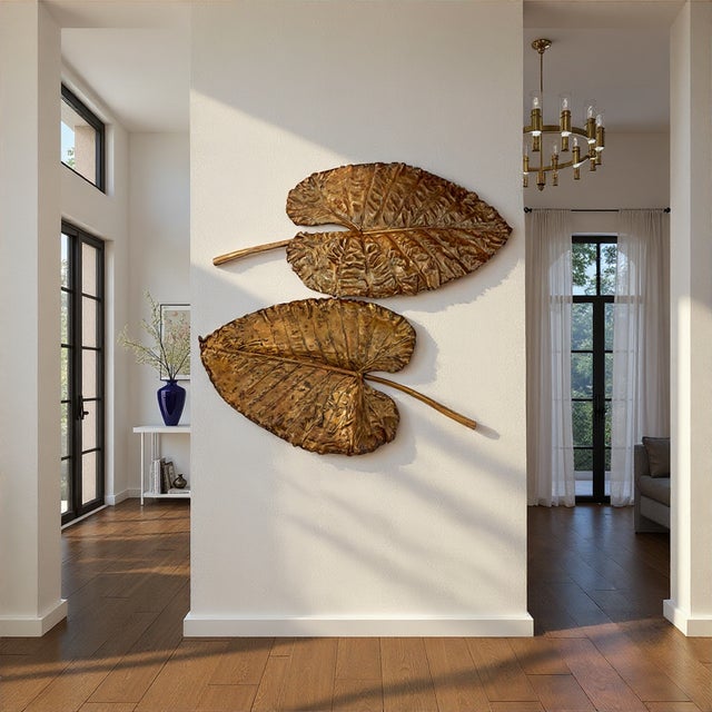 Gilded Canopy Leaf Wall Decor - Large For Sale - Image 11 of 11
