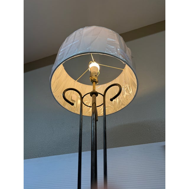 Iron Scroll Floor Lamp For Sale - Image 4 of 12