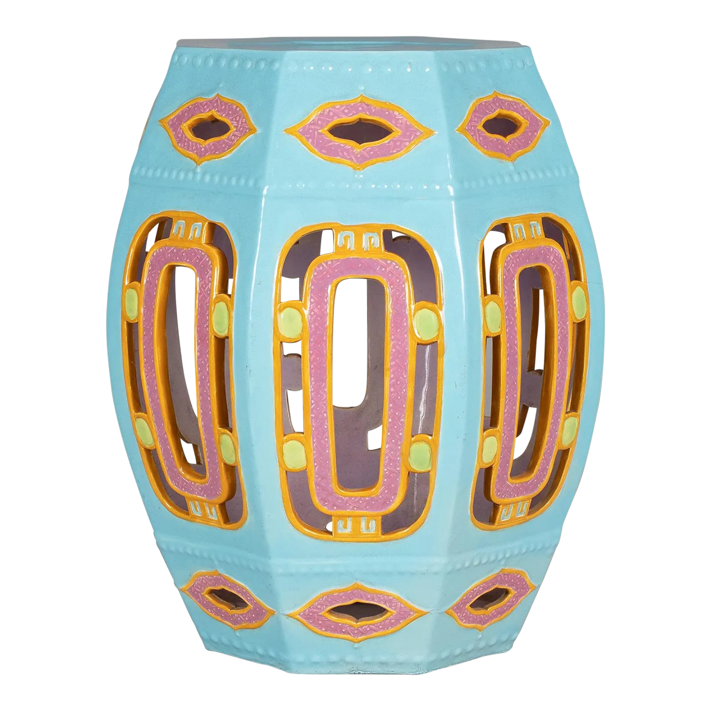 Minton Majolica Garden Stool | Chairish