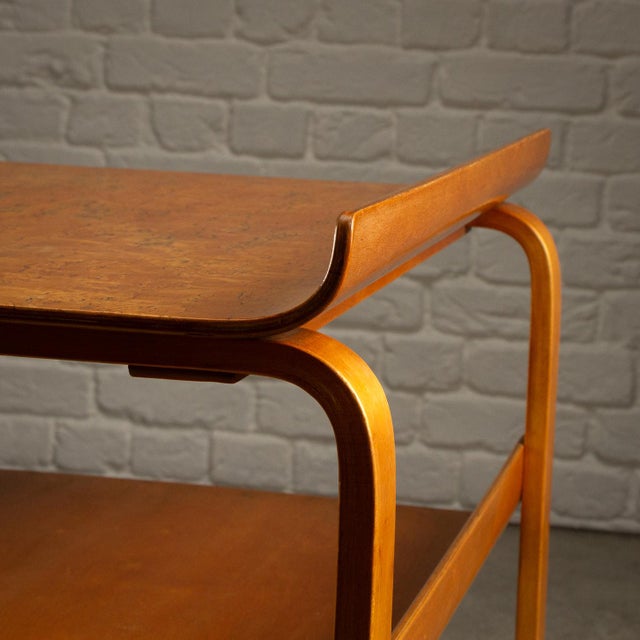 Model 915 Table in Karelian Birch by Alvar Aalto, Finland, 1930s For Sale - Image 12 of 18