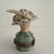 Limoges, France Lovely Chanille Limoges Trinket Box Chapeaux De Paris Vert / Green with a zebra print (Retired) For Sale - Image 4 of 5