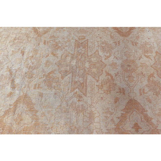 Beige Authentic 19th Century Indian Amritsar Handmade Wool Carpet For Sale - Image 8 of 9
