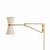 2020s Regina Andrew Gable Swing Arm Sconce, Antique Natural Brass with Oyster Shade For Sale - Image 5 of 8