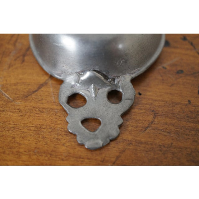 Metal Antique 18th Century Childs Pewter Porringer Cup Bowl Porridge Dish For Sale - Image 7 of 12