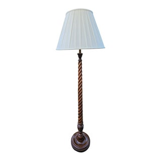 Ethan Allen Barley Twist Floor Lamp For Sale