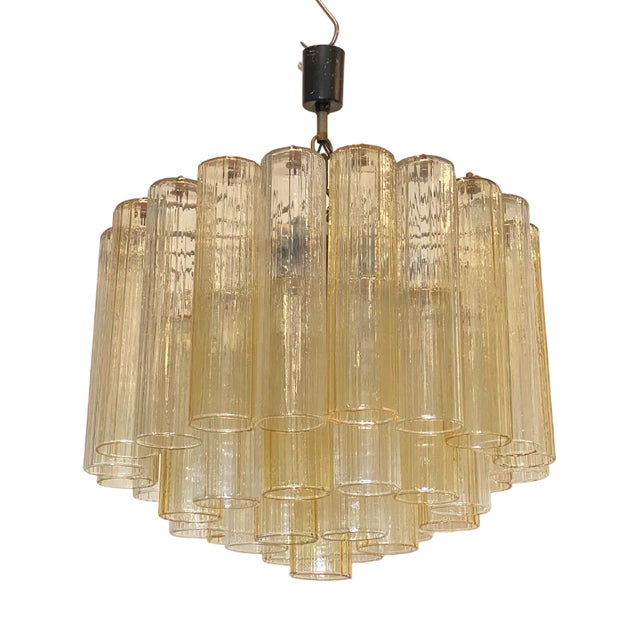 Chandelier in Venini Style, 1970s For Sale