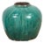 Antique Emerald Green Ceramic Vase, 1820 For Sale