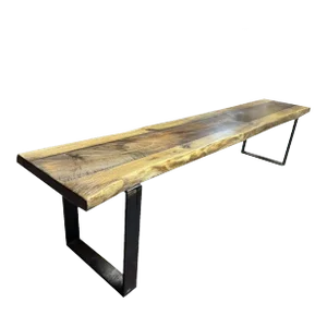 Late 19th Century Rustic Modern Dining Bench