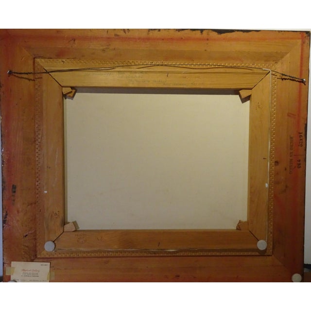 1960s Mississippi River Sidewheeler River Landscape Oil Painting on Canvas by Marcella Packard For Sale - Image 11 of 13