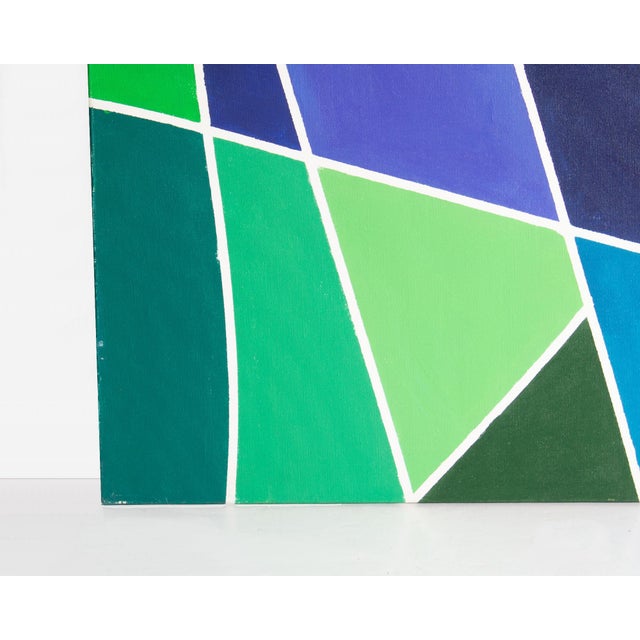 1970s Abstract Acrylic on Canvas Painting by Halim Scott For Sale - Image 4 of 9