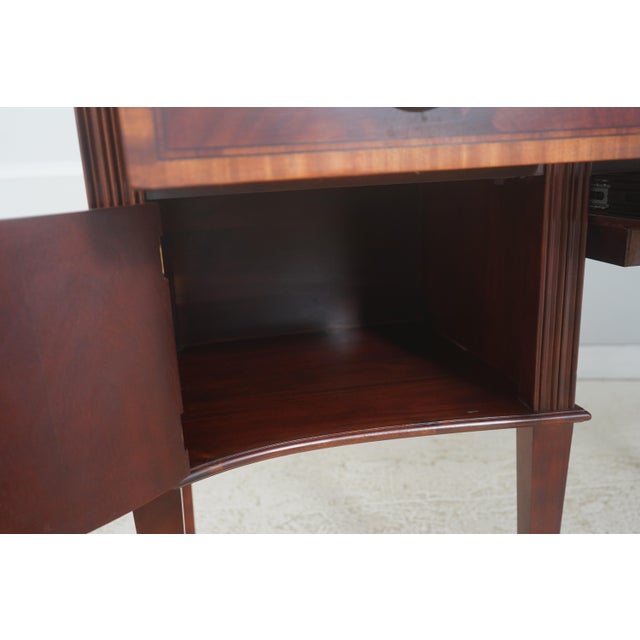 Craftique Mahogany Inlaid Bowfront Sideboard For Sale - Image 4 of 18