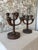 Bauhaus Antique Eastlake Carved Wood Candelabras – Pair For Sale - Image 3 of 9