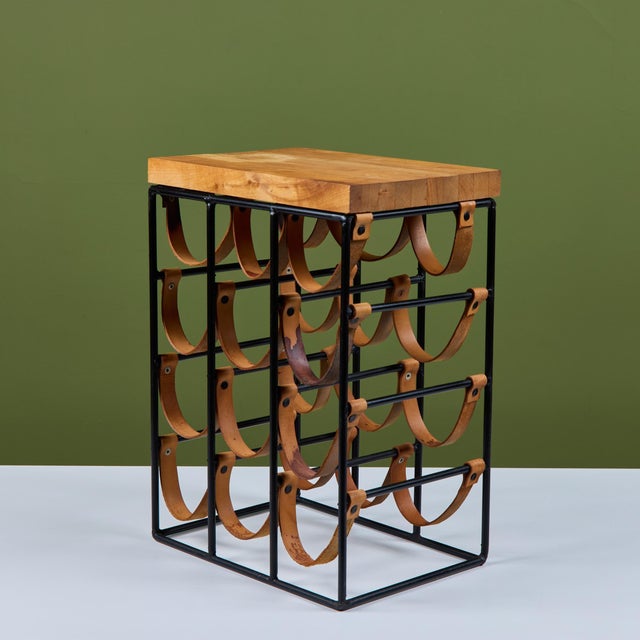 Arthur Umanoff Butcher Block Wine Rack For Sale - Image 9 of 14