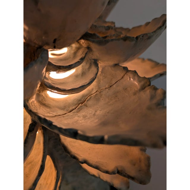 Ceramic Glazed Ceramic Sculpture Lamp by Birthe Aksby For Sale - Image 7 of 17