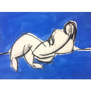 Ali in Blue #6 Drawing by Heidi Lanino For Sale