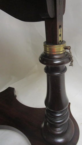19th C Regency English Mahogany Adjustable Reading Writing Table Writing Desks