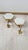 Vintage Wall Lights in Brass and Hexagonal Glass, Set of 2 For Sale - Image 9 of 13