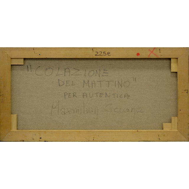 2000 - 2009 Maxmilian Ciccone, Colazione del mattino, Still Life, Oil on Canvas, 2009 For Sale - Image 5 of 7