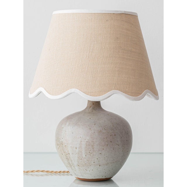 French Studio Pottery Stoneware Table Lamp, 1950s For Sale - Image 12 of 12