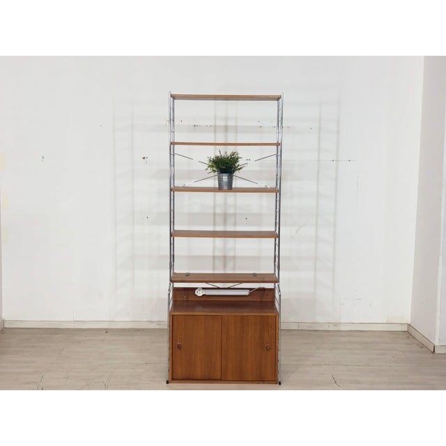 Mid-Century Teak String Continental Bookcase by Nils Strinning, 1960s For Sale - Image 11 of 11