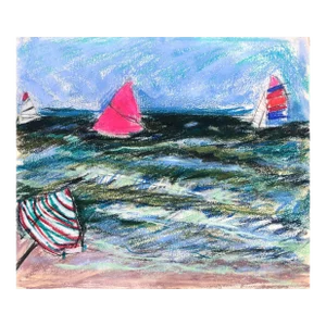 1970s Adrienne Anderson Caribbean Pastel