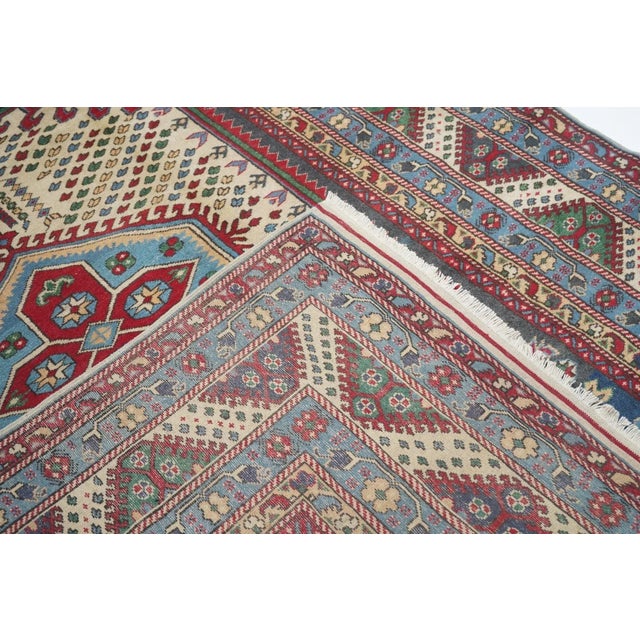 19th Century Vintage Shirvan Rug 6'2'' x 9'5'' For Sale - Image 5 of 11