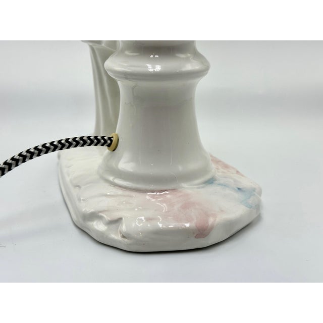 Ceramic Vintage Ceramic Perriot Table Lamp, 1960s For Sale - Image 7 of 14