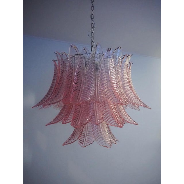Italian Murano Felci Glass Chandeliers, 1980s, Set of 2 For Sale - Image 17 of 18